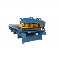 Metal Roofing Corrugated Steel Sheet automatic reinforce corrugated tile roll forming machine