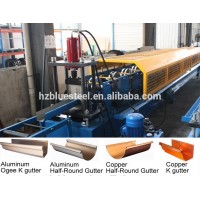 Seamless Copper Metal Roof Rain System Gutter Roll Forming Machine/ Aluminum Gutter Rain Sink Drain Making Machine