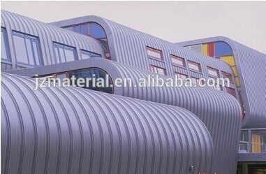 3003/3004quality Curved Aluminum roofing sheet/al-mg-mn-alloy clip lock roof sheetYX65-400/430