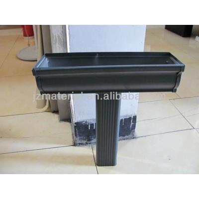 Coffee aluminum rainwater gutters/30 Years Warranty PVC Rain Gutter and Fittings/gutter system(factory)